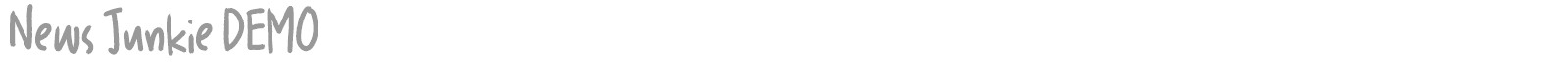 News Junkie font preview